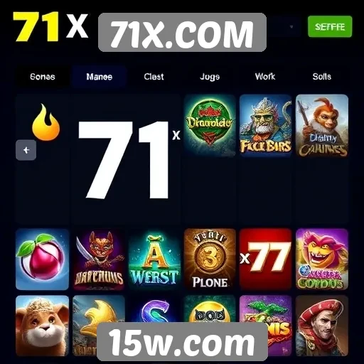 Comparativo de jogos disponíveis no 71X.COM